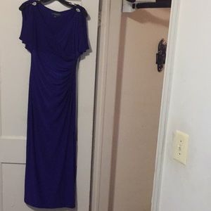 Ralph Lauren purple formal dress